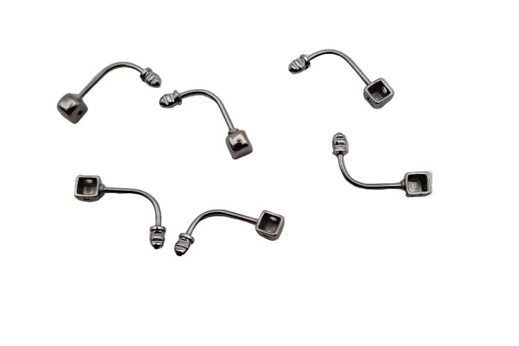 Titanium Single Pin Nose Pad Arms x 3prs
