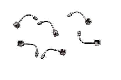 Titanium Single Pin Nose Pad Arms x 3prs
